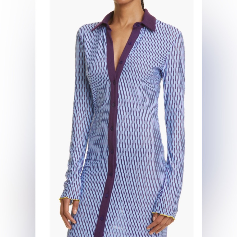 Nordstrom Sammy B Virgo Front Button Long Dress - M - Picture 5 of 14